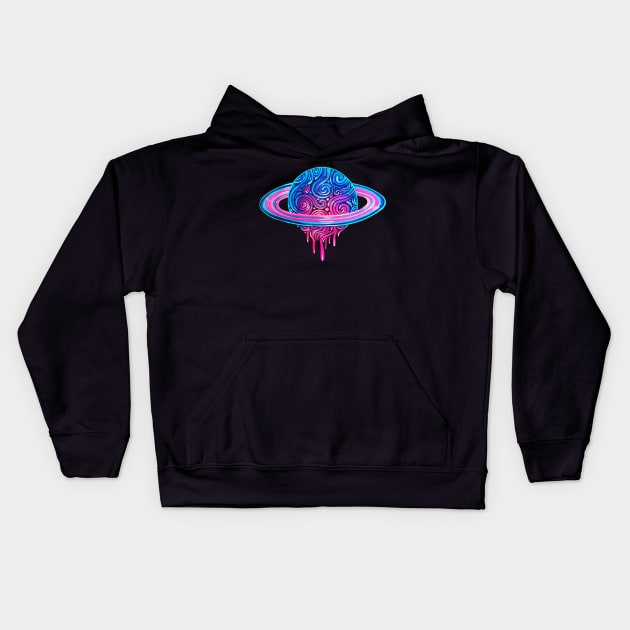 Saturn Kids Hoodie by Bethaliceart